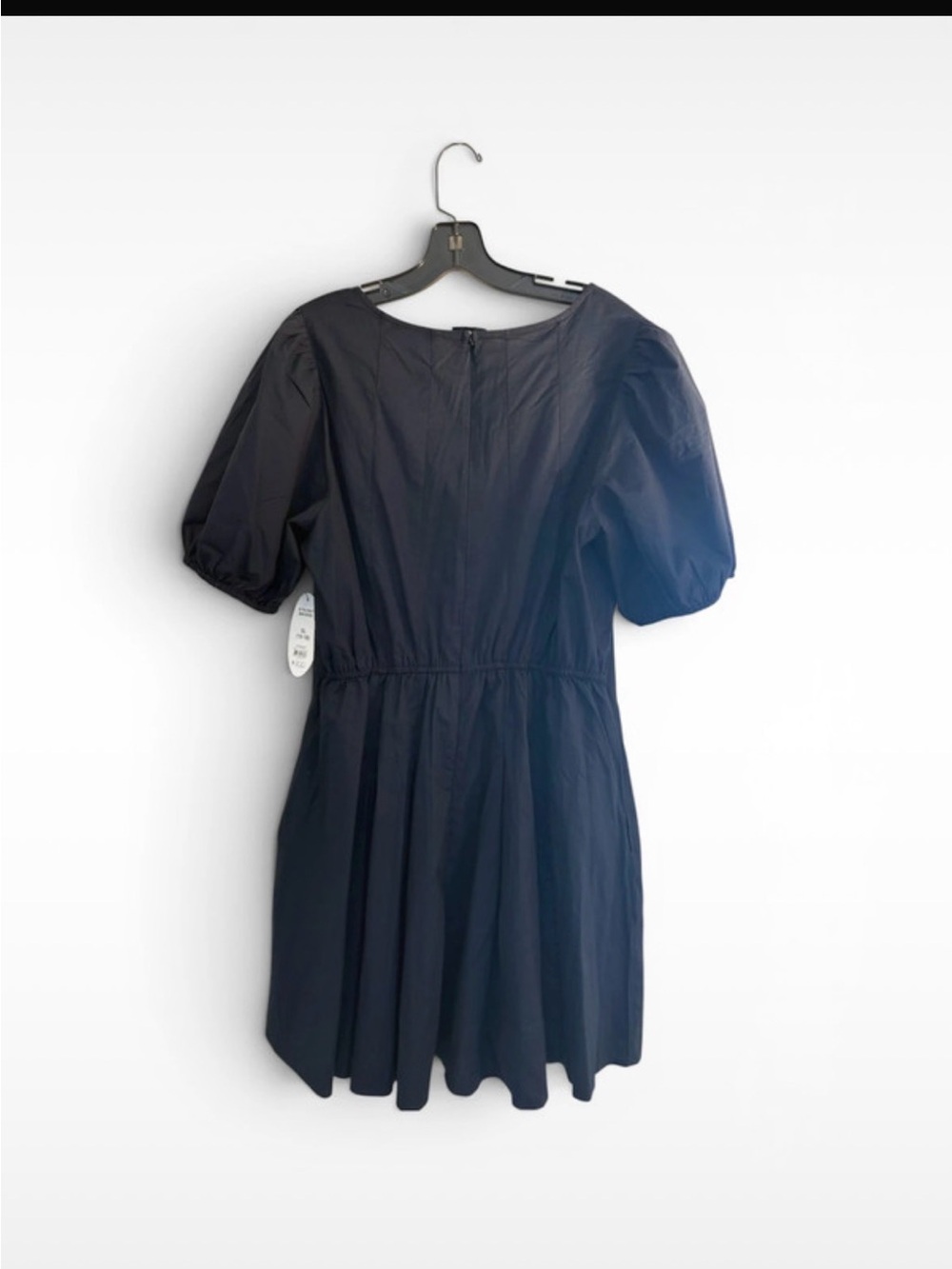 NWT Women’s Button Front Mini Dress with Puff Sleeves Size XL - Picture 4 of 4